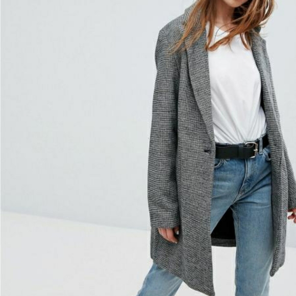 Bershka - Wool Mix Car Coat with Pockets - Picture 12 of 14